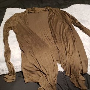 Army green Cardigan kind of shiny!